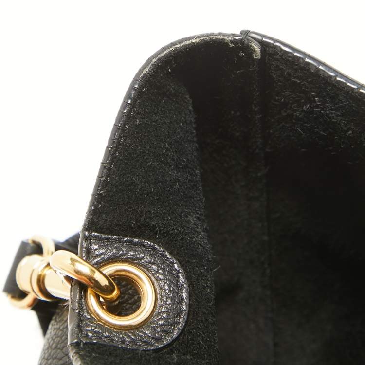 Pre Owned Celine Black Leather Sangle Bucket Bag