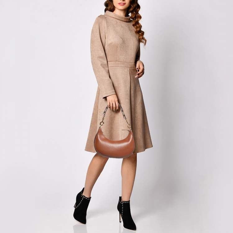 Pre Owned Celine Brown Leather Ava Hobo