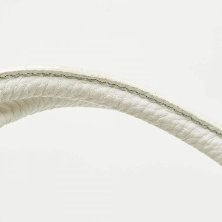 Pre Owned Celine White Leather Bittersweet Studded Hobo