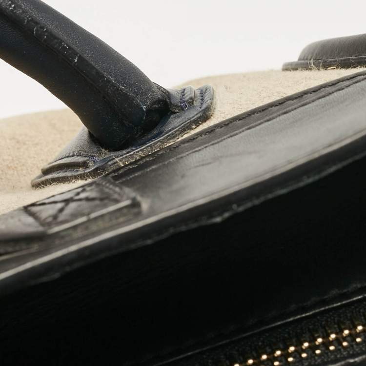 Pre Owned Celine Multicolor Canvas and Leather Mini Luggage Tote