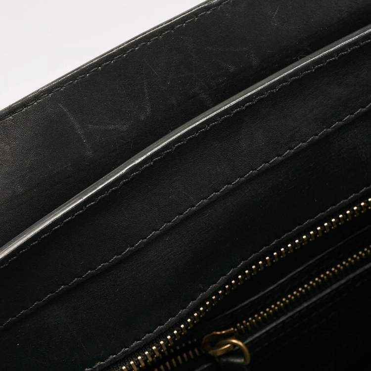 Pre Owned Celine Multicolor Canvas and Leather Mini Luggage Tote