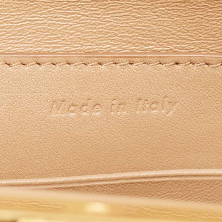 Pre Owned Celine Light Green Leather Clasp Crossbody Bag