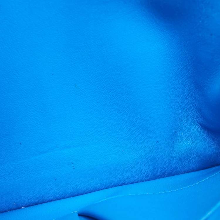 Pre Owned Celine Blue Python Medium Classic Box Shoulder Bag