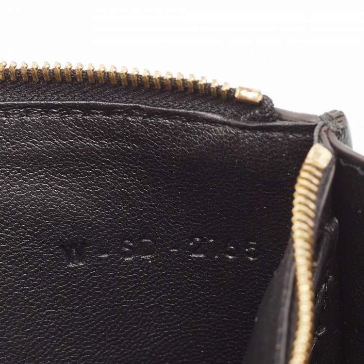 Pre Owned Celine Tricolor Leather Pocket Envelope Wallet On Chain