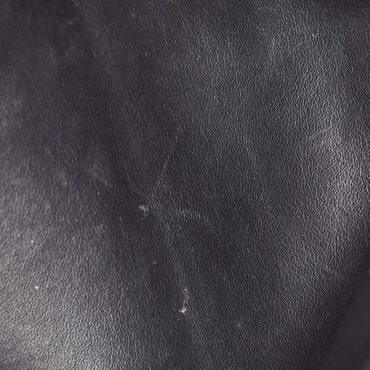 مملوكة مسبقًا Celine Green/Black Textured Fabric and Leather Solo Pouch