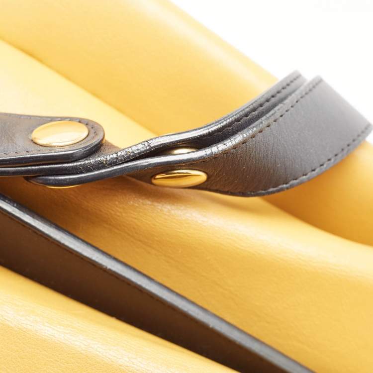 Pre Owned Celine Tan Leather Blade Flap Shoulder Bag