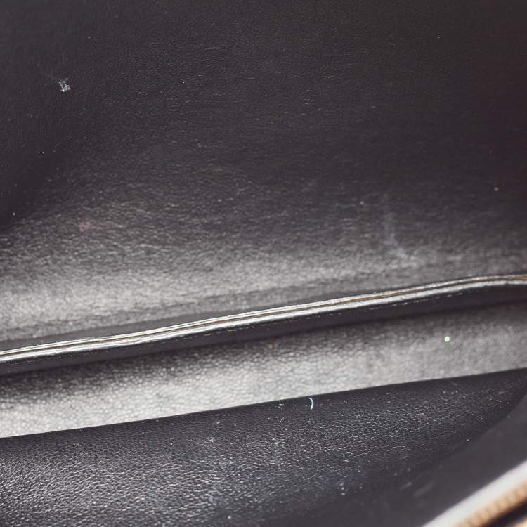 Pre Owned Celine Tan Leather Blade Flap Shoulder Bag