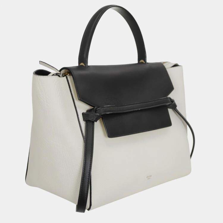 Pre Owned Celine Two-Tone Grained Calfskin Mini Belt Bag