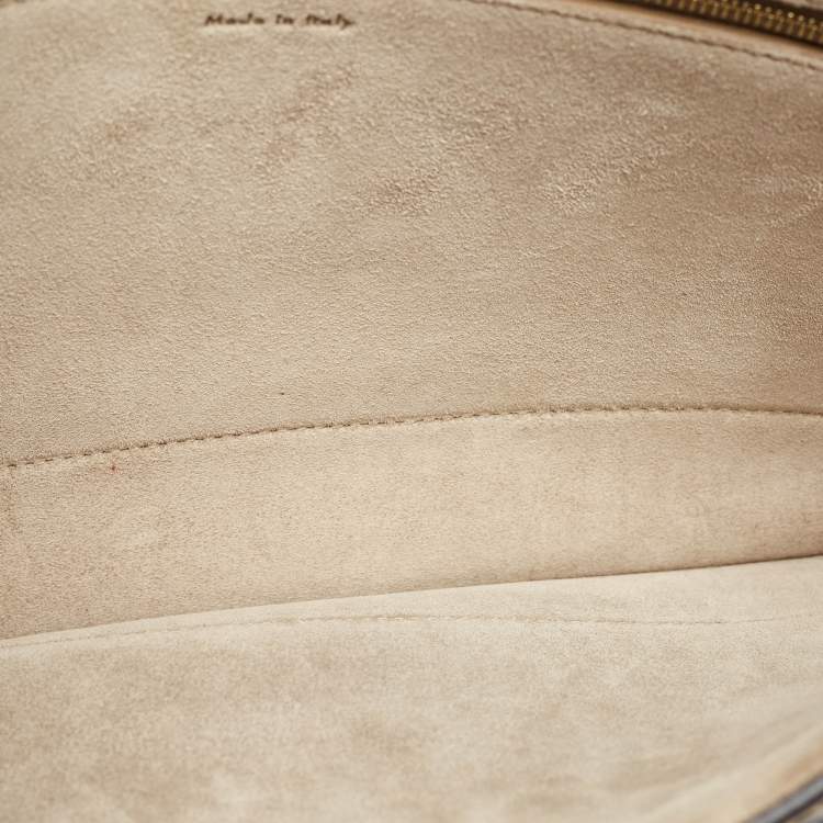 مملوكة مسبقًا حقيبة كلاتش سيلين دايموند جلد وسويدي متعددة الألوان