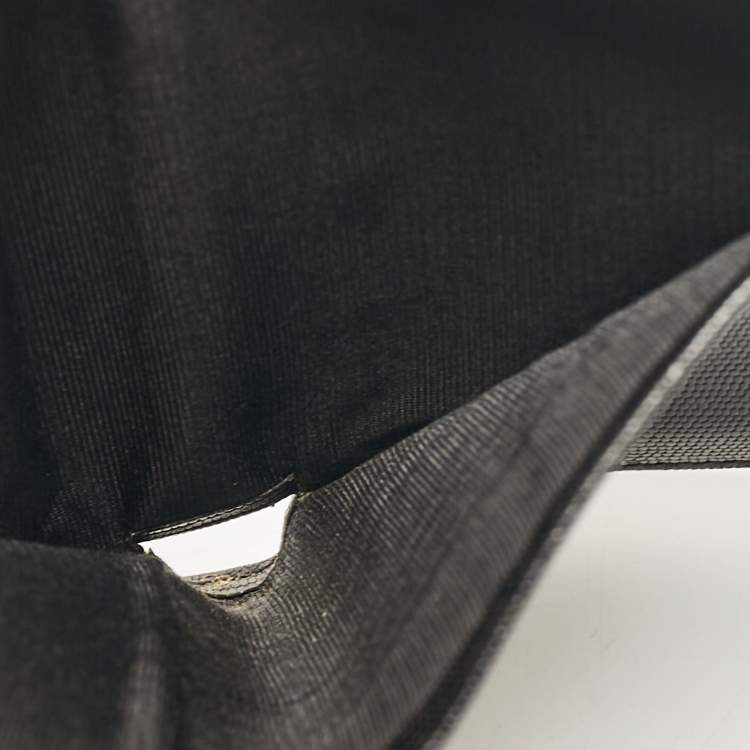 Pre Owned Celine Black Textured Leather Vintage French Wallet