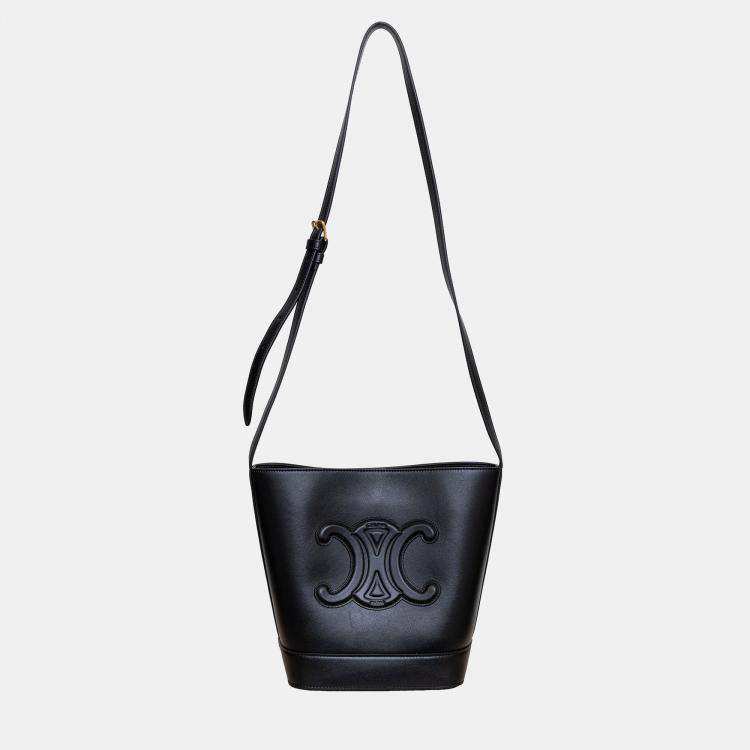【CELINE】SMALL CUIR TRIOMPHE BUCKET BAG◆198243ES4 Celine Small Bucket Cuir Triomphe Bag Celine | TLC