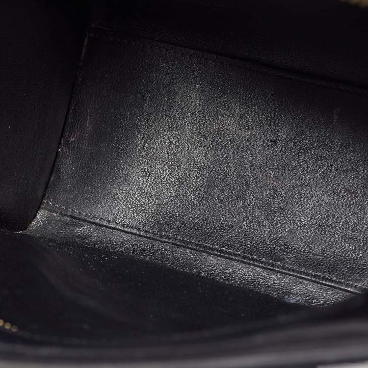 Pre Owned Celine Tricolor Leather Nano Luggage Tote