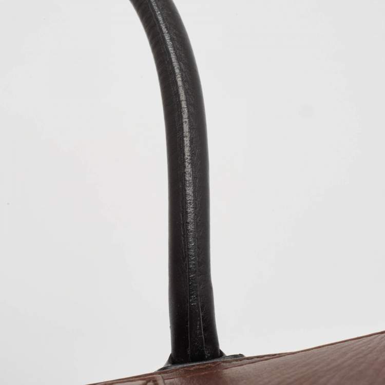 Pre Owned Celine Tricolor Leather Mini Luggage Tote