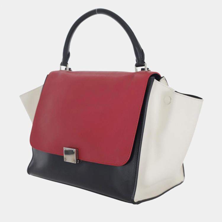 Pre Owned Celine Tricolor Trapeze Bag