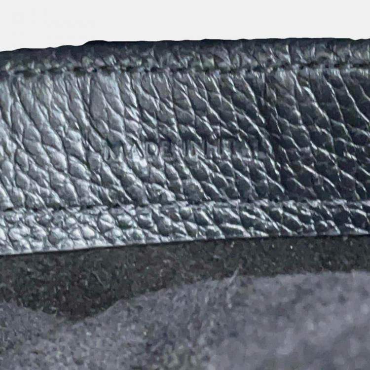 Pre Owned Celine Black Calf Leather Cabas Drawstring Cuir Triomphe Tote Bag