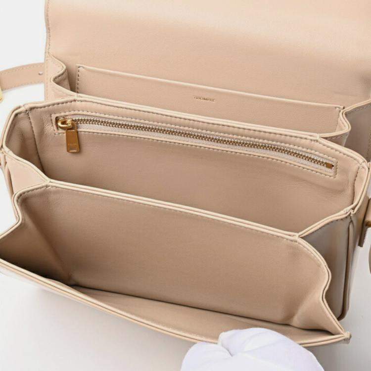 Pre Owned Celine Shiny Calfskin Nude (Beige) Classic Triomphe Bag