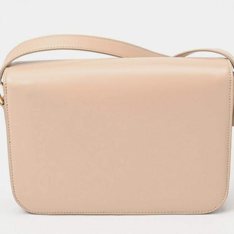 Celine Shiny Calfskin Nude (Beige) Classic Triomphe Bag Celine Shiny Calfskin Nude (Beige) Classic Triomphe Bag
