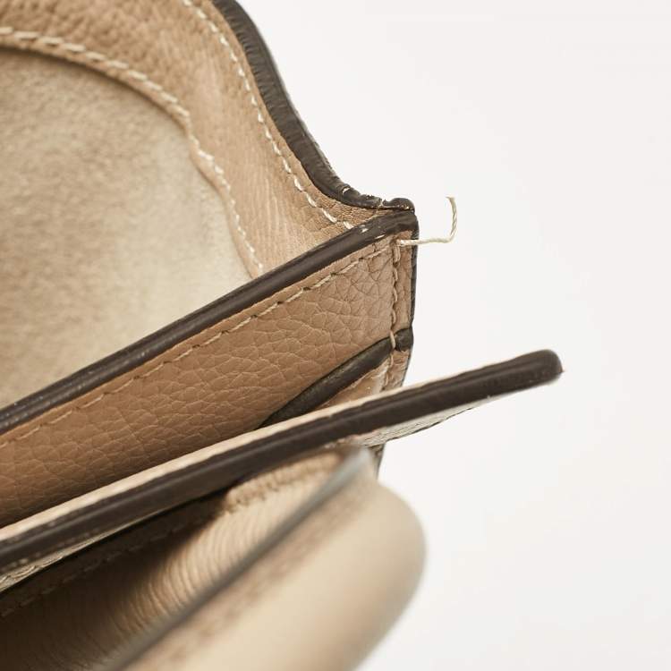 Pre Owned Celine Beige Leather Micro Luggage Tote