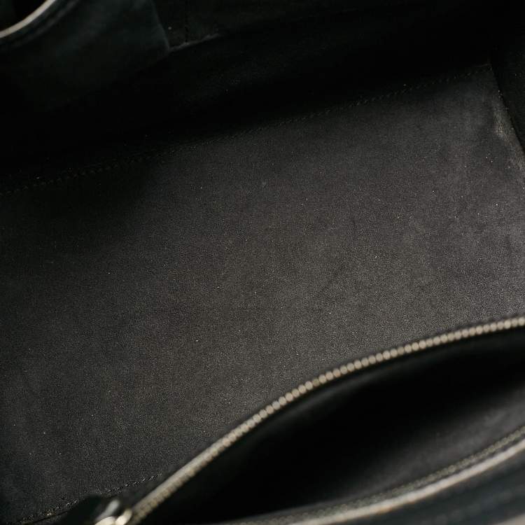 Pre Owned Celine Black Leather Mini Luggage Tote