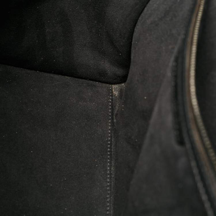 Pre Owned Celine Black Leather Mini Luggage Tote