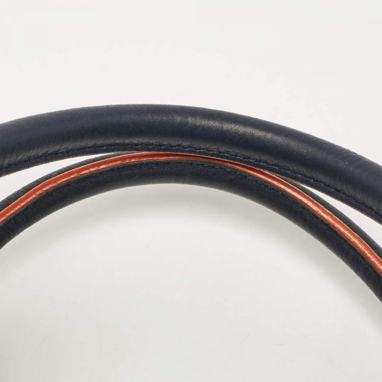 مملوكة مسبقًا Celine Navy Blue Leather Medium Phantom Luggage Tote