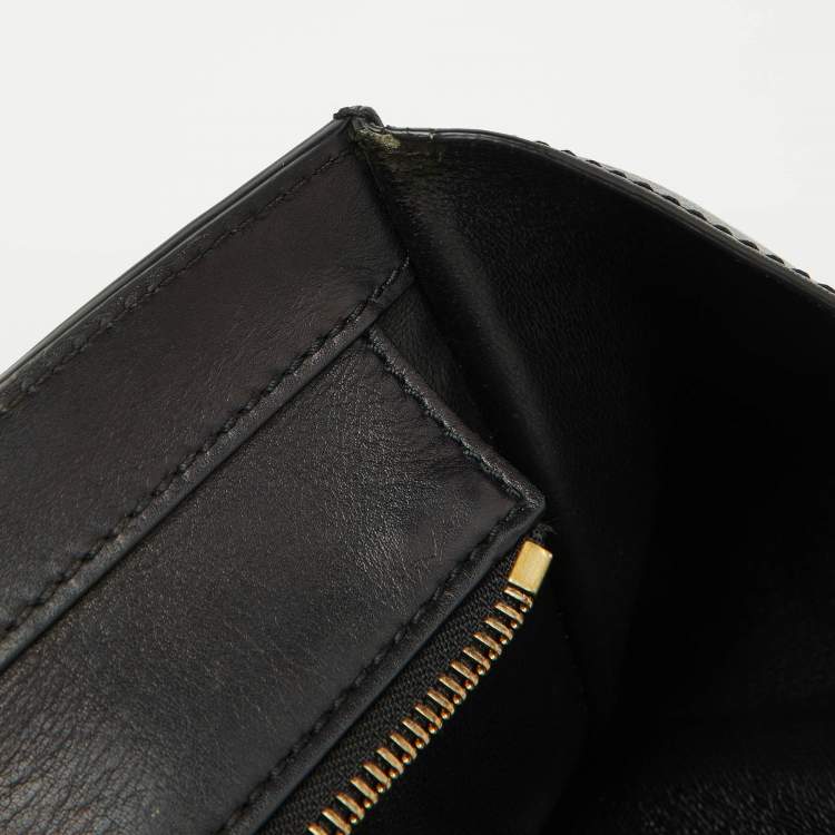 Pre Owned Celine Black Leather Mini Luggage Tote