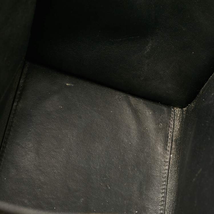 Pre Owned Celine Tricolor Leather and Suede Mini Luggage Tote
