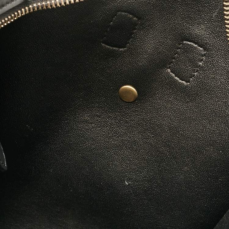 Pre Owned Celine Tricolor Leather and Suede Mini Luggage Tote