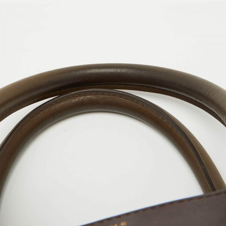 Pre Owned Celine Multicolor Leather Mini Luggage Tote
