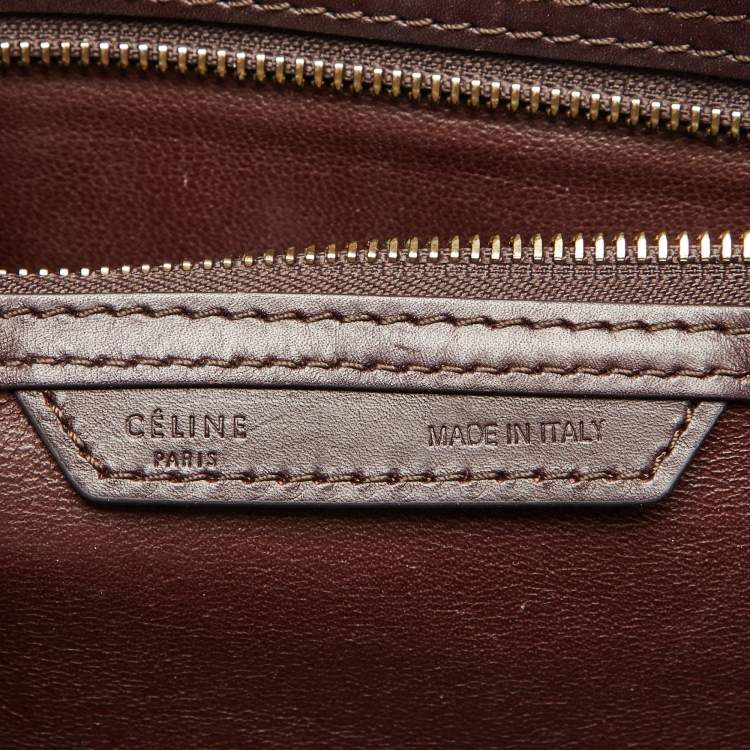 Pre Owned Celine Multicolor Leather Mini Luggage Tote