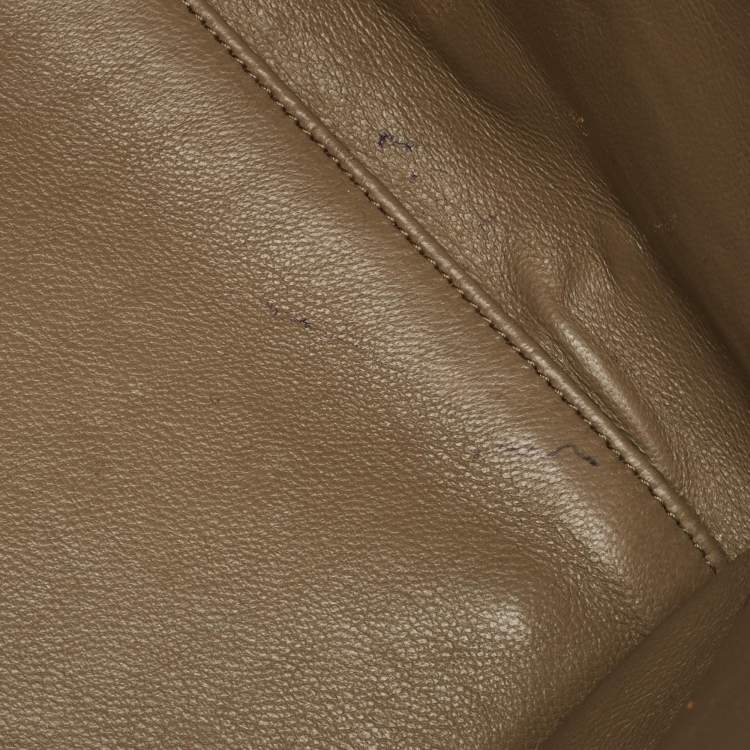 مملوكة مسبقًا Celine Beige Croc Embossed Nubuck Leather Medium Phantom Luggage Tote