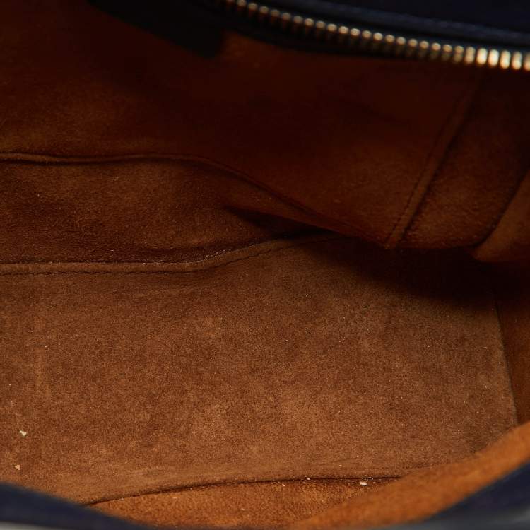 Pre Owned Celine Multicolor Leather Nano Luggage Tote