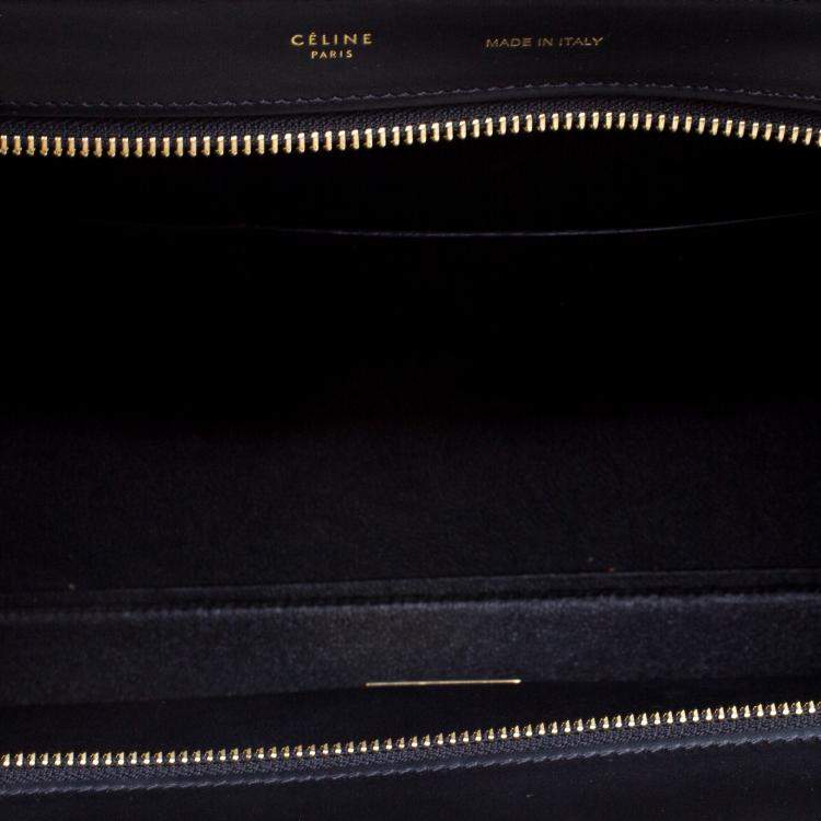 Pre Owned Celine Tri Color Leather Medium Trapeze Bag