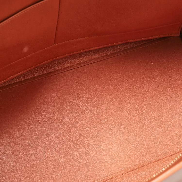 Pre Owned Celine Tricolor Leather Medium Trapeze Top Handle Bag