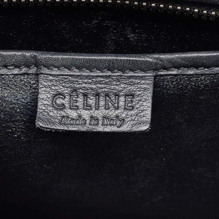 Pre Owned Celine Tricolor Leather Nano Luggage Tote