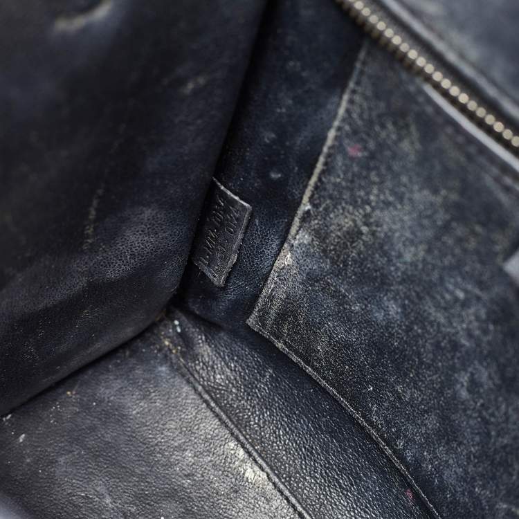Pre Owned Celine Tricolor Leather Nano Luggage Tote
