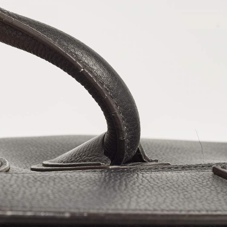 Pre Owned Celine Black Leather Mini Luggage Tote