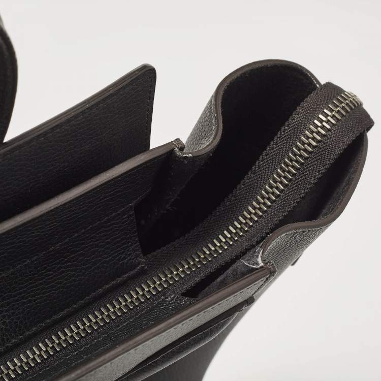 Pre Owned Celine Black Leather Mini Luggage Tote