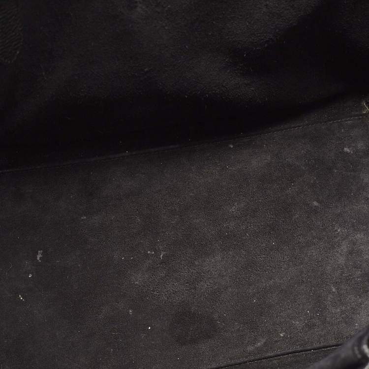 Pre Owned Celine Black Leather Mini Luggage Tote
