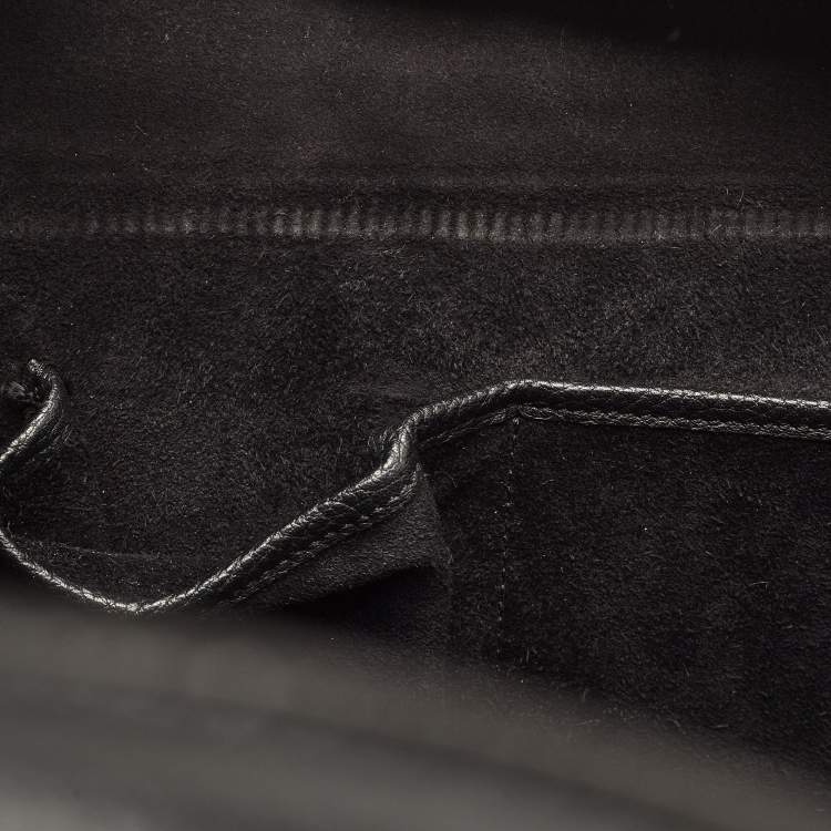 Pre Owned Celine Black Leather Mini Luggage Tote