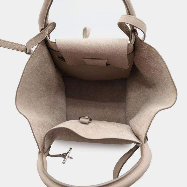 Pre Owned Celine Big Bag Light Taupe Calf Leather Small Size Bag