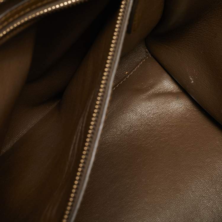 Pre Owned Celine Tricolor Leather Mini Luggage Tote