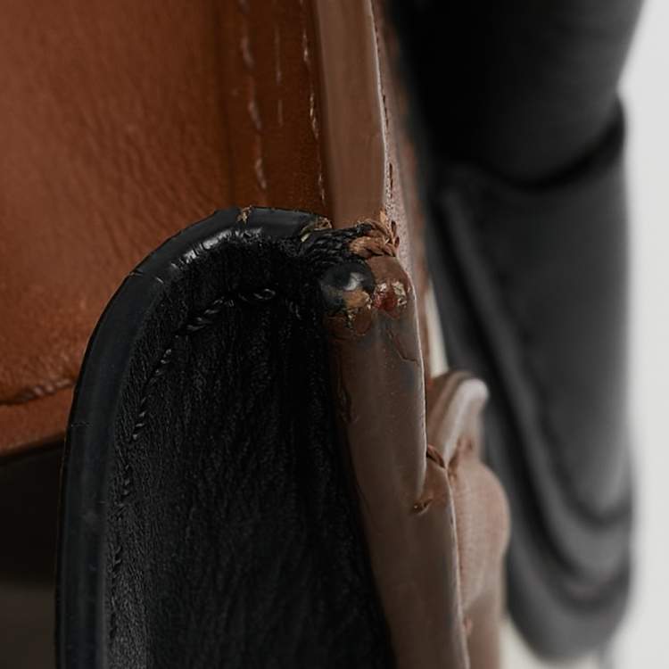 Pre Owned Celine Tricolor Leather Nano Luggage Tote