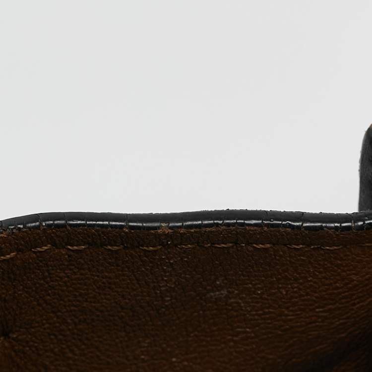 Pre Owned Celine Tricolor Leather Nano Luggage Tote