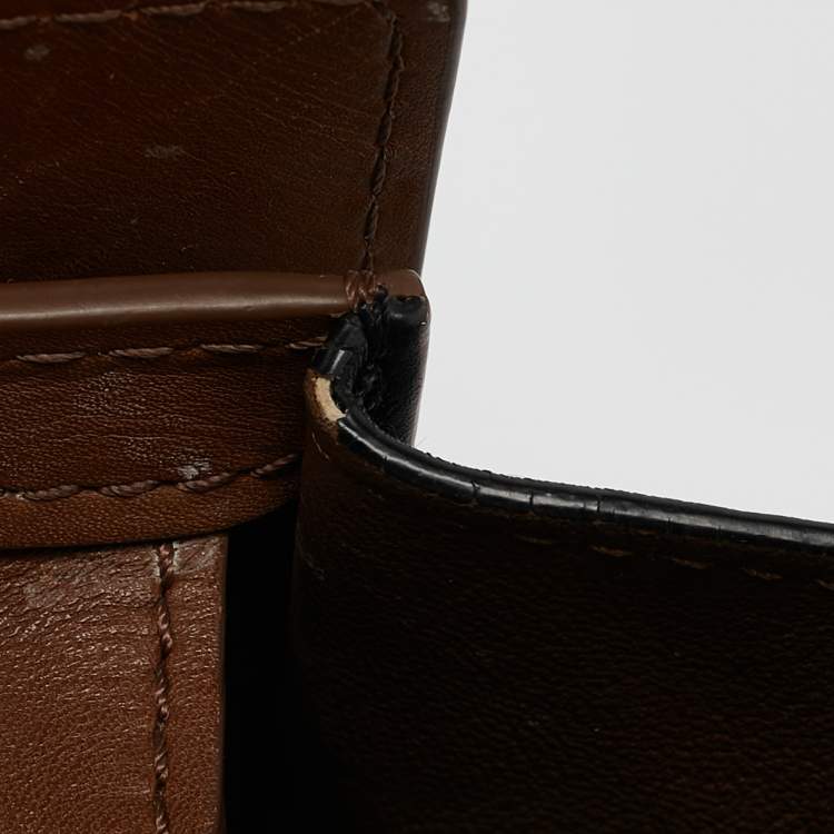 Pre Owned Celine Tricolor Leather Nano Luggage Tote