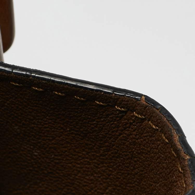 Pre Owned Celine Tricolor Leather Nano Luggage Tote