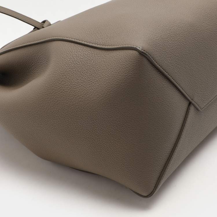 Pre Owned Celine Grey Leather Small Cabas Phantom Tote