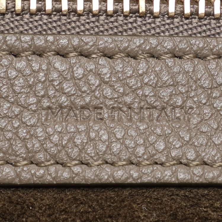 Pre Owned Celine Grey Leather Small Cabas Phantom Tote