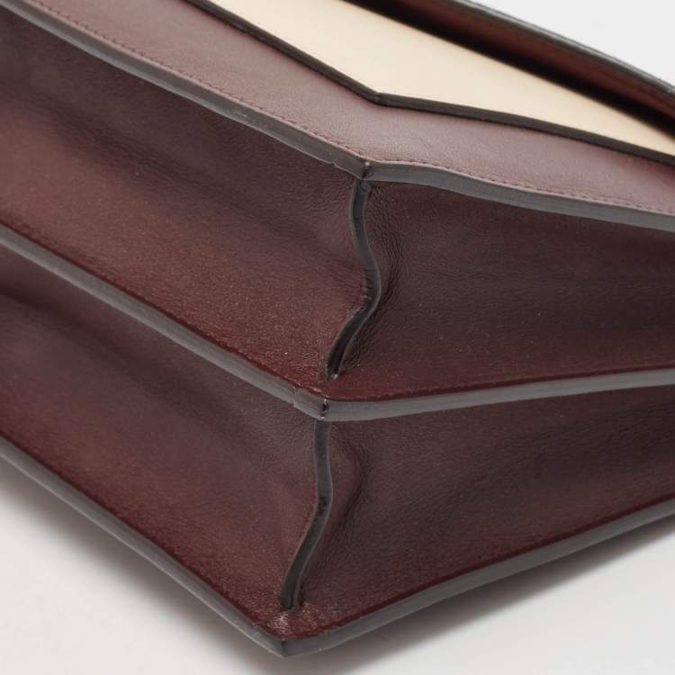 Pre Owned Celine Tricolor Leather and Python Pocket Envelope Shoulder Bag