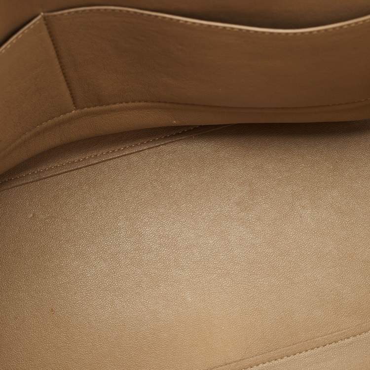 Pre Owned Celine Tricolor Leather Medium Trapeze Top Handle Bag